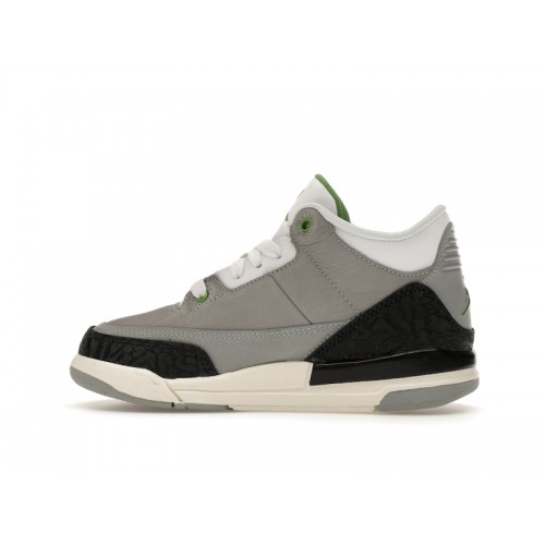 Air Jordan Retro 3 PS Chlorophyll - детская сетка размеров