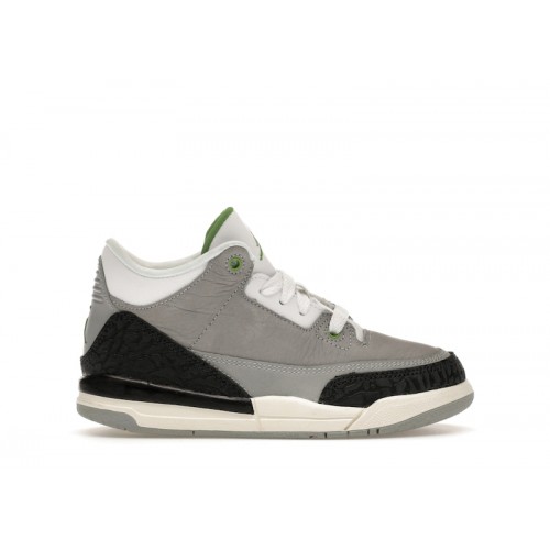 Air Jordan Retro 3 PS Chlorophyll - детская сетка размеров