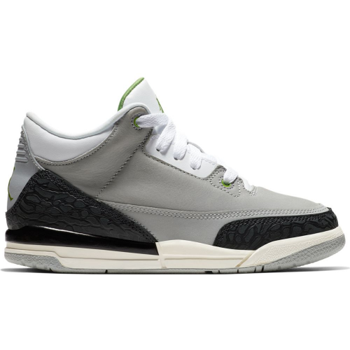 Кроссы Jordan 3 Retro Chlorophyll (PS) - детская сетка размеров