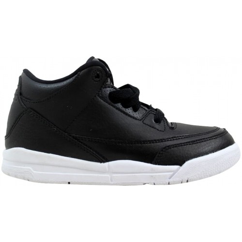 Кроссы Jordan 3 Retro Black (PS) - детская сетка размеров