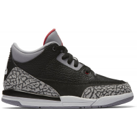 Детские кроссовки Jordan 3 Retro Black Cement (2018) (PS)