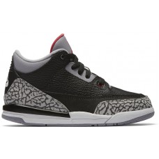 Детские Jordan 3 Retro Black Cement (2018) (PS)
