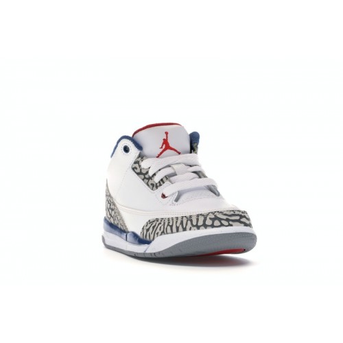 Кроссы Jordan 3 Retro True Blue (2016) (PS) - детская сетка размеров