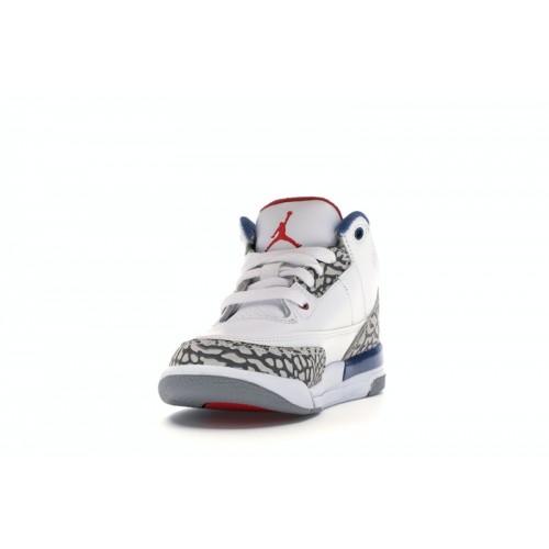 Кроссы Jordan 3 Retro True Blue (2016) (PS) - детская сетка размеров