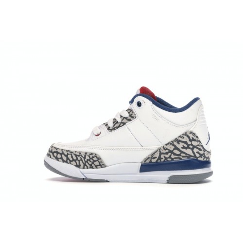 Кроссы Jordan 3 Retro True Blue (2016) (PS) - детская сетка размеров