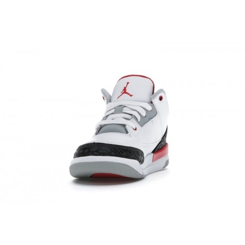 Кроссы Jordan 3 Retro Fire Red (2013) (PS) - детская сетка размеров