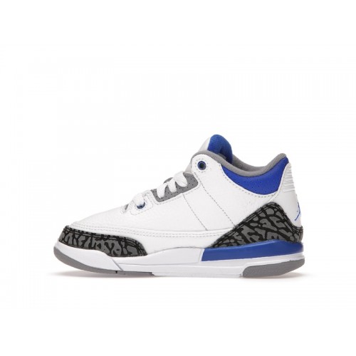 Кроссы Jordan 3 Retro Racer Blue (PS) - детская сетка размеров