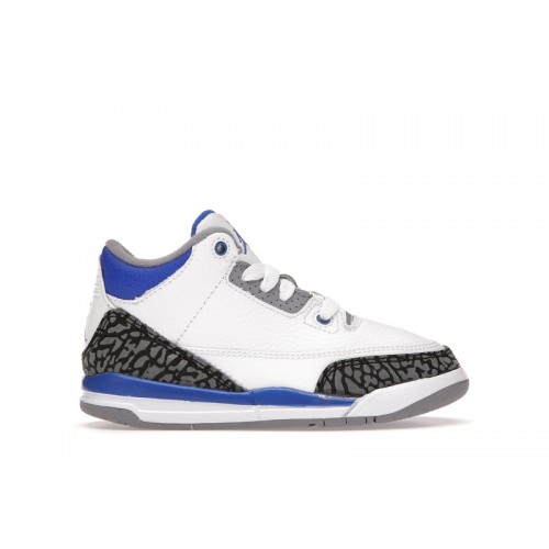 Кроссы Jordan 3 Retro Racer Blue (PS) - детская сетка размеров