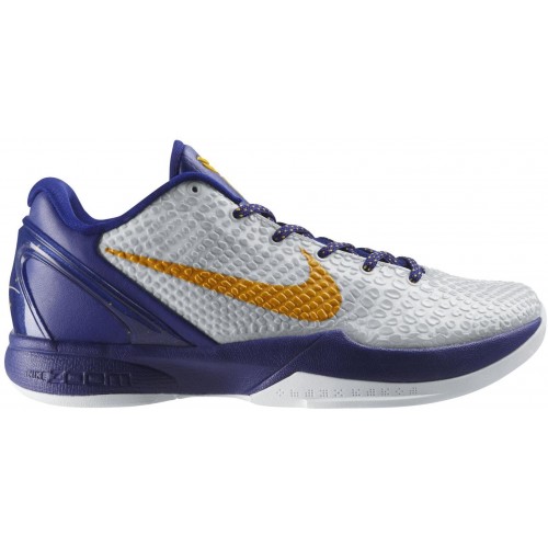 Кроссы Nike Kobe 6 Lakers Home - мужская сетка размеров