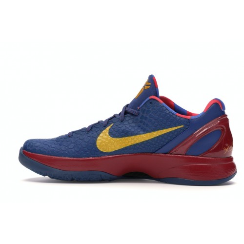Кроссы Nike Kobe 6 FC Barcelona Home - мужская сетка размеров