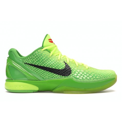Кроссы Nike Kobe 6 Grinch (2010) - мужская сетка размеров