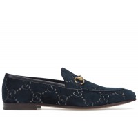 Gucci Jordaan GG Loafer Blue Velvet