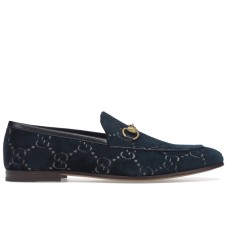 Gucci Jordaan GG Loafer Blue Velvet