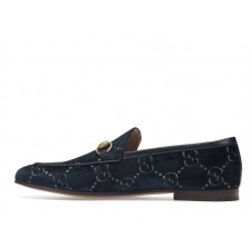 Gucci Jordaan GG Loafer Blue Velvet