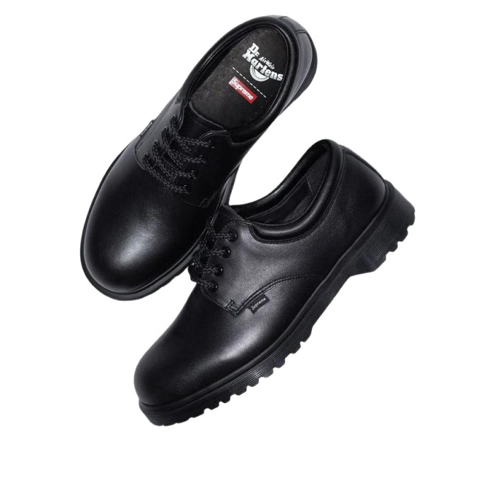 Supreme x Dr. Martens Postal Supreme 4-Eye Shoe Black - мужская сетка размеров Supreme x Dr. Martens Postal Supreme 4-Eye Shoe Black - мужская сетка размеров