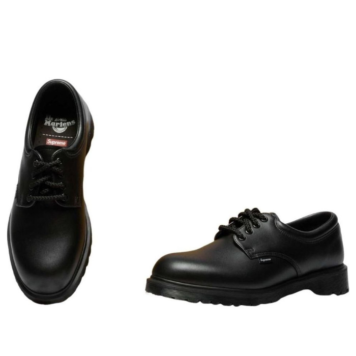 Supreme x Dr. Martens Postal Supreme 4-Eye Shoe Black - мужская сетка размеров Supreme x Dr. Martens Postal Supreme 4-Eye Shoe Black - мужская сетка размеров
