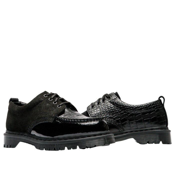BEAMS x Dr. Martens Lowell Moc Toe Black - мужская сетка размеров BEAMS x Dr. Martens Lowell Moc Toe Black - мужская сетка размеров