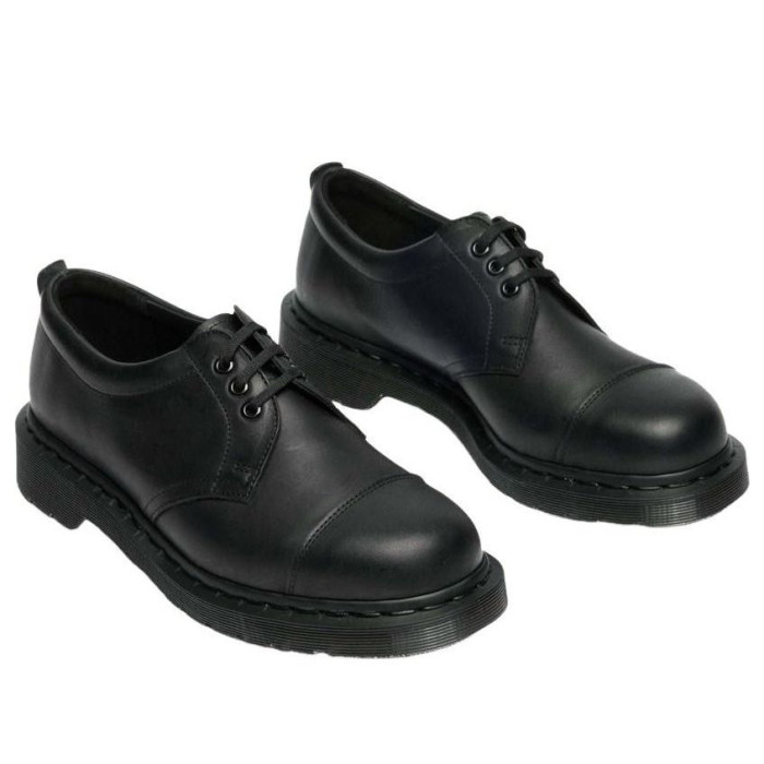Dr. Martens 1461 MHL 3-Eye Leather Shoes Black Grained Oiled - мужская сетка размеров Dr. Martens 1461 MHL 3-Eye Leather Shoes Black Grained Oiled - мужская сетка размеров