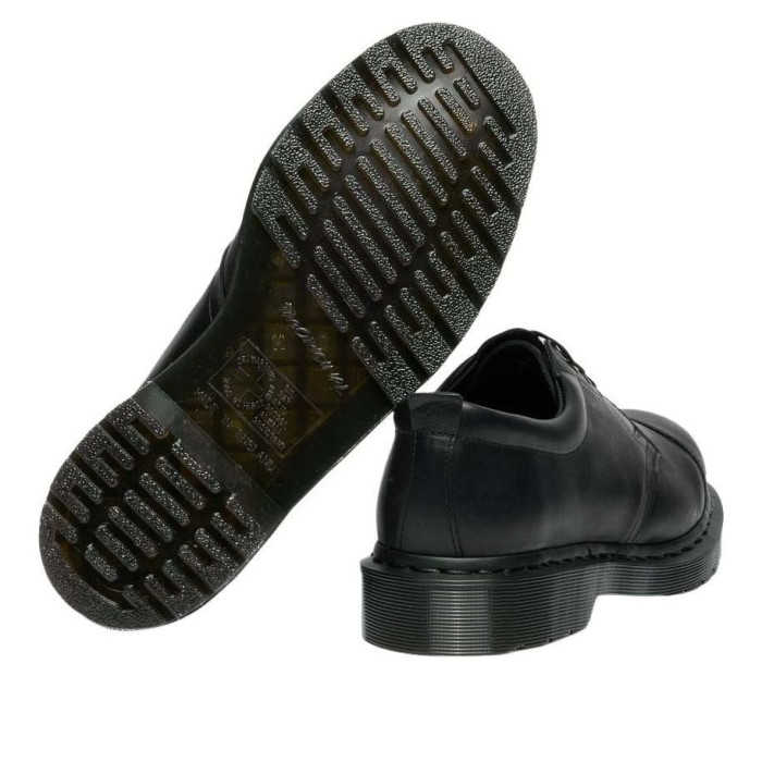 Dr. Martens 1461 MHL 3-Eye Leather Shoes Black Grained Oiled - мужская сетка размеров Dr. Martens 1461 MHL 3-Eye Leather Shoes Black Grained Oiled - мужская сетка размеров
