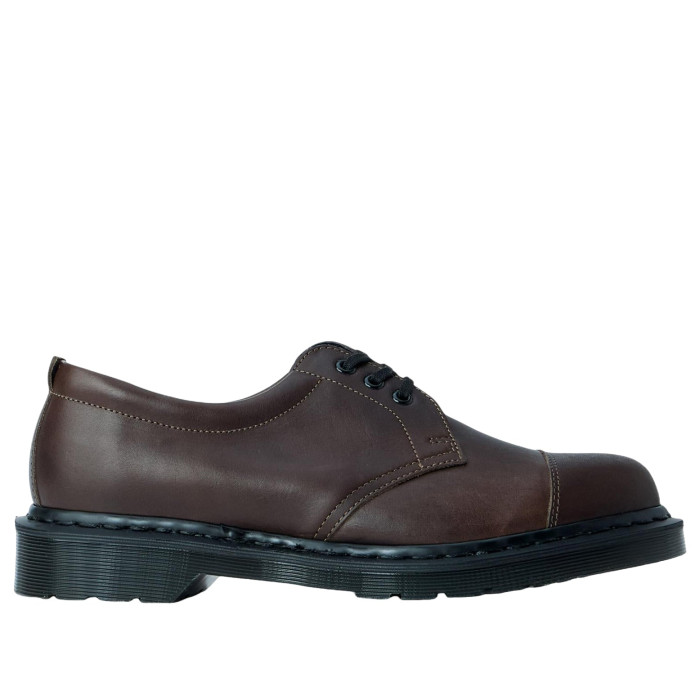 Dr. Martens 1461 MHL 3-Eye Leather Shoes Brown Grained Oiled - мужская сетка размеров Dr. Martens 1461 MHL 3-Eye Leather Shoes Brown Grained Oiled - мужская сетка размеров