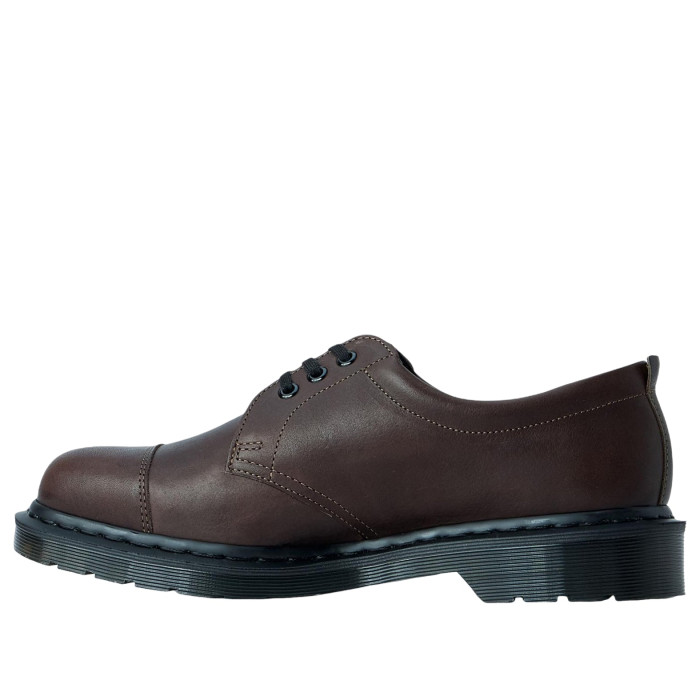 Dr. Martens 1461 MHL 3-Eye Leather Shoes Brown Grained Oiled - мужская сетка размеров Dr. Martens 1461 MHL 3-Eye Leather Shoes Brown Grained Oiled - мужская сетка размеров