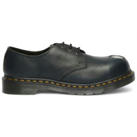 Dr. Martens 1461 Metal Toe Shoes Black Wyoming Leather