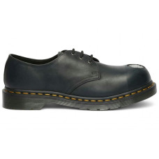 Dr. Martens 1461 Metal Toe Shoes Black Wyoming Leather