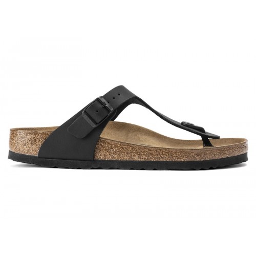 Birkenstock Gizeh Birko-Flor Black - мужская сетка размеров