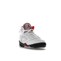 Подростковые Jordan 5 Retro Fire Red Silver Tongue (2020) (GS)