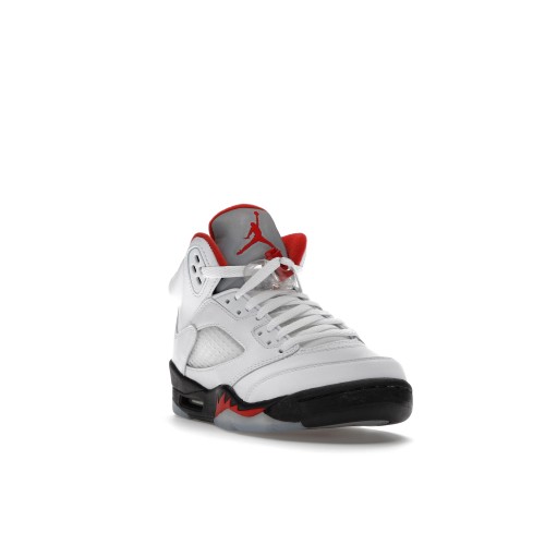 Кроссы Jordan 5 Retro Fire Red Silver Tongue (2020) (GS) - подростковая сетка размеров