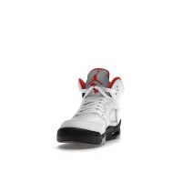 Подростковые Jordan 5 Retro Fire Red Silver Tongue (2020) (GS)