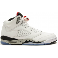 Подростковые кроссовки Jordan 5 Retro White Cement (GS)