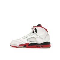 Подростковые Jordan 5 Retro Fire Red Black Tongue (2013) (GS)
