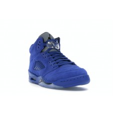 Подростковые Jordan 5 Retro Blue Suede (GS)