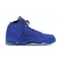 Подростковые кроссовки Jordan 5 Retro Blue Suede (GS)