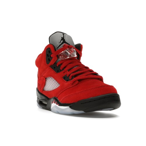 Кроссы Jordan 5 Retro Raging Bull Red (2021) (GS) - подростковая сетка размеров