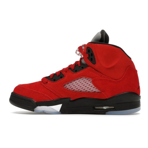 Кроссы Jordan 5 Retro Raging Bull Red (2021) (GS) - подростковая сетка размеров