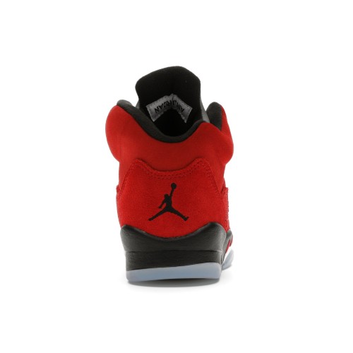 Кроссы Jordan 5 Retro Raging Bull Red (2021) (GS) - подростковая сетка размеров