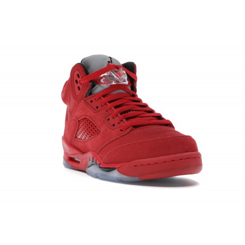 Кроссы Jordan 5 Retro Red Suede (GS) - подростковая сетка размеров