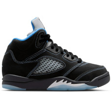 Детские Jordan 5 Retro Black University Blue (2026) (PS)