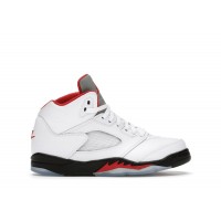 Детские Jordan 5 Retro Fire Red Silver Tongue (2020) (PS)