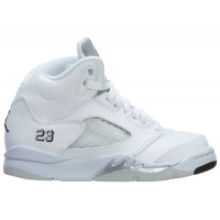 Детские кроссовки Jordan 5 Retro Metallic White (2015) (PS)