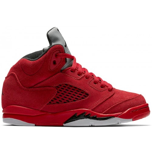 Air Jordan 5 Retro PS Red Suede - детская сетка размеров