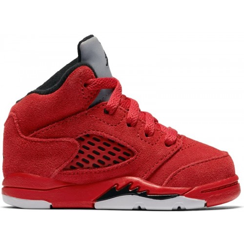 Air Jordan 5 Retro TD Red Suede - детская сетка размеров