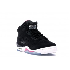Подростковые Jordan 5 Retro Black Deadly Pink (GS)