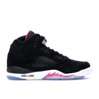 Подростковые Jordan 5 Retro Black Deadly Pink (GS)