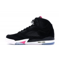 Подростковые Jordan 5 Retro Black Deadly Pink (GS)