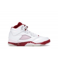 Подростковые Jordan 5 Retro White Pink Red (GS)