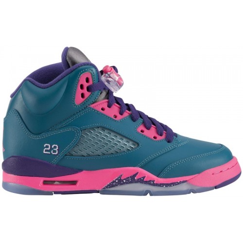 Air Jordan 5 Retro GS Teal - подростковая сетка размеров