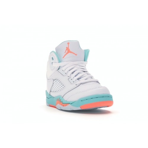 Air Jordan 5 Retro GP Light Aqua - детская сетка размеров